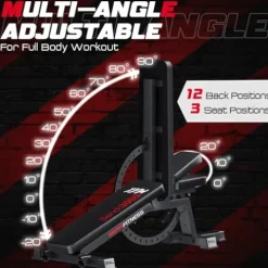 Keppi Fitness Adjustable Weight Bench3000 MAX Black