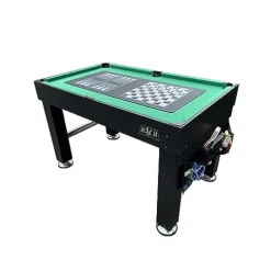 KICK Decagon 55″ 10-in-1 Multi-Game Table Black