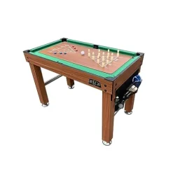 KICK Defender 48″ 10-in-1 Multi-Game Table (Brown) by KICK