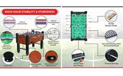 KICK Emperor 55″ Foosball Table Brown