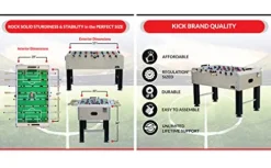 KICK Gemini 55″ Foosball Table Beige/Black/Green