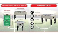 KICK Gemini 55″ Foosball Table Brown