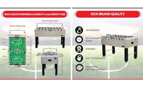 KICK Gemini 55″ Foosball Table Brown