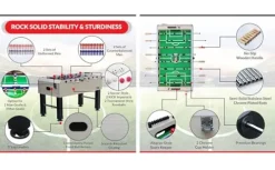 KICK Gemini 55″ Foosball Table Brown