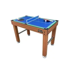 KICK Hexad 48″ 6-in-1 Multi Game Table Brown