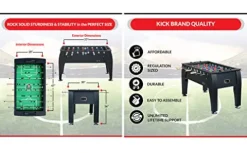 KICK Legend 55″ Foosball Table Jet Black