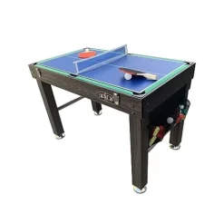 KICK Quad 48″ 4-in-1 Multi Game Table Brown