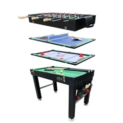 KICK Quad 48″ 4-in-1 Multi Game Table Black