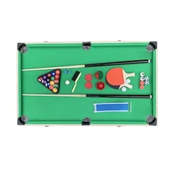 KICK Quatro 55″ 4-in-1 Multi Game Table Brown