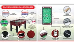 KICK Royalton 55″ Foosball Table Red