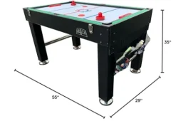 KICK Tetrad 55″ 4-in-1 Multi Game Table Black