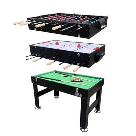 KICK Trilogy 55″ 3-in-1 Multi Game Table Black