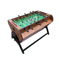 KICK Triplex 55″ Telescopic Rods 3-in-1 Swivel Multi Game Table Brown