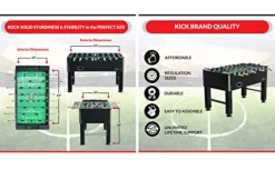 KICK Triumph 55″ Foosball Table Black