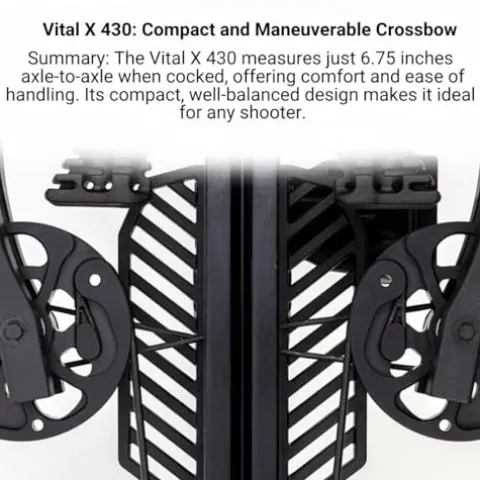 Killer Instinct Vital X 430 Elite Crossbow Archery Kit with Speed Ring Scope, Narrow Case, Bolts & Broadheads Black