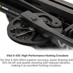 Killer Instinct Vital X 430 Elite Crossbow Archery Kit with Speed Ring Scope, Narrow Case, Bolts & Broadheads Black