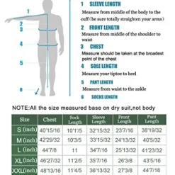 KING-QPROOF Men Waterproof Breathable Drysuit Black S