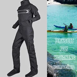 KING-QPROOF Men Waterproof Breathable Drysuit Black S