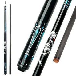 KONLLEN Carbon Fiber Pool Cue Stick Dragon Professional (Full Carbon Technology Low Deflection Billiard) KL-10BF