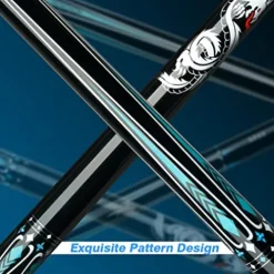 KONLLEN Carbon Fiber Pool Cue Stick Dragon Professional (Full Carbon Technology Low Deflection Billiard) KL-10BF