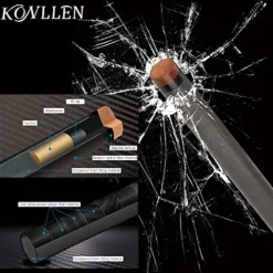 KONLLEN Carbon Fiber Pool Cue Stick Dragon Professional (Full Carbon Technology Low Deflection Billiard) KL-10BF