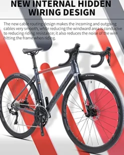 KOOTU Carbon Road Bike Blue Pink