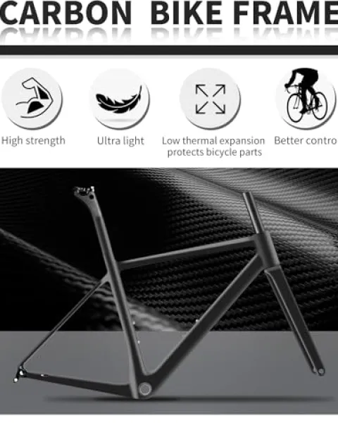 KOOTU Carbon Road Bike 700C Wheels Commuter Bicycle Grey