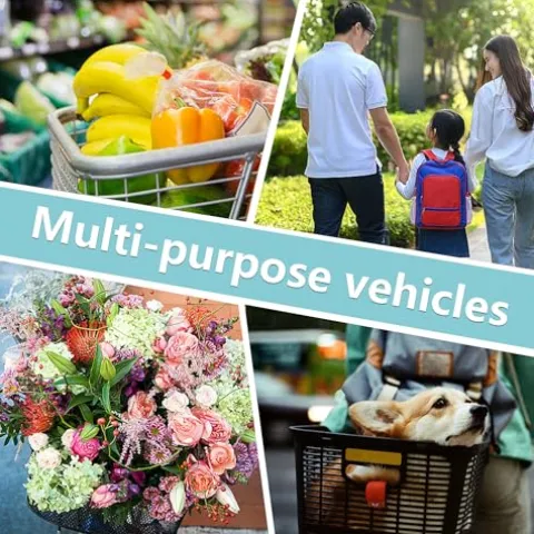 KOZYSFLER Adult Tricycle 7-Speed with 26-Inch Wheels, Wide Saddle, Rear Basket Green