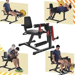 KOZYSFLER Leg Extension and Curl Machine Red