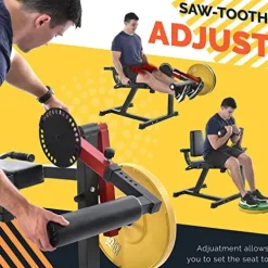 KOZYSFLER Leg Extension and Curl Machine Red