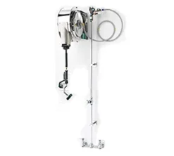 Krowne Enclosed Stainless Steel Hose Reel Assembly, 8″ Center Faucet, Model 24-502