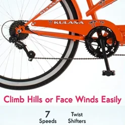 Kulana Lua Tandem Adult Beach Cruiser Bike Orange