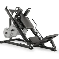 KUNRAM Adjustable Leg Press Hack Squat Machine for Home Gym Black