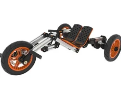 KZPFER 20-in-1 Buildable Kids Go Kart Set Silver