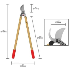 La Buena Professional Bypass Lopper 30-Inch Handles Gold 6 Pack