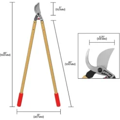 La Buena Professional Bypass Lopper 40-Inch Handles Gold 6 Pack