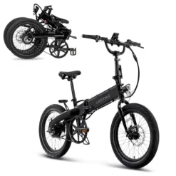 LECTRIC XP Lite 2.0 Folding Electric Bike 45 Mile Range JW Black