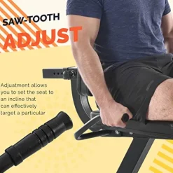 Leg Extension and Bending Machine – Leg Exercise Machine with Adjustable Sat Backrest and Rotating Leg Extension, Suitable for Home Gym Leg Tendon Exercise Red