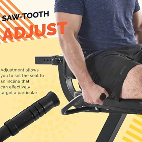 Leg Extension and Bending Machine – Leg Exercise Machine with Adjustable Sat Backrest and Rotating Leg Extension, Suitable for Home Gym Leg Tendon Exercise Red