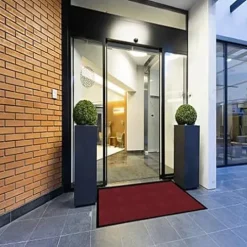 Legendary Doormats Super Berber Matting with Rubber Edging 8′ x 10′ Carbon