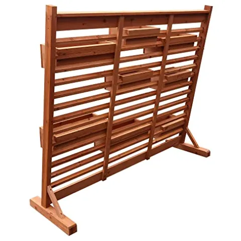 Leisure Season Vertical Garden Wall Planter Medium Brown