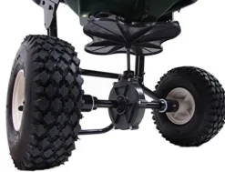 Lesco 50 Lb. Push Spreader with Rittenhouse Caddy Green Black