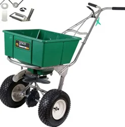 Lesco High Wheel Walk-Behind Fertilizer Spreader with Agitator Repair Kit Bundle