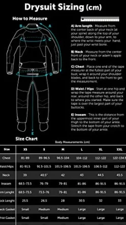 Level Six Emperor Dry Suit Crater Blue XXL