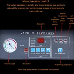 LGXEnzhuo Double Chamber Vacuum Packaging Sealer for Food Saver 110V 1500W