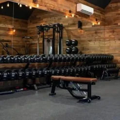 Life Fitness Hammer Strength 12-Sided Urethane Dumbbell 65Lb Black