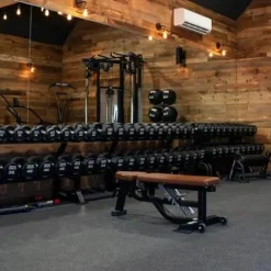 Life Fitness Hammer Strength 12 Sided Urethane Dumbbell 110Lb Black