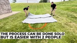 LifeGuard Pond Liner 15 ft. x 30 ft. 45 Mil EPDM Rubber Black