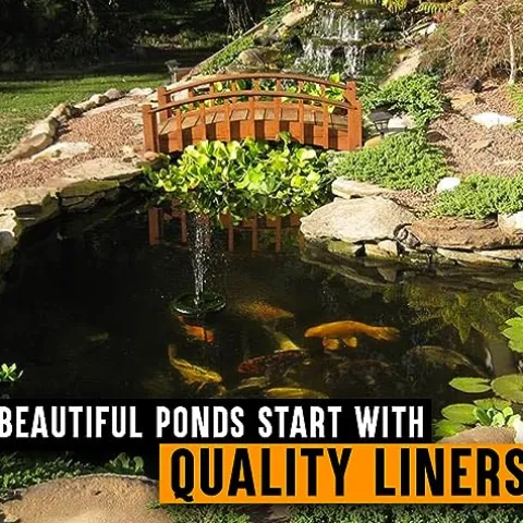 LifeGuard Pond Liner 20 ft. x 30 ft. 60 Mil EPDM Rubber and Underlayment Combo Black