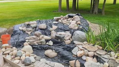LifeGuard Pond Liner 20 ft. x 30 ft. 60 Mil EPDM Rubber and Underlayment Combo Black